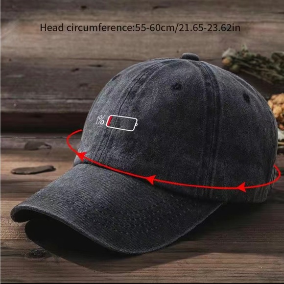 1% Low Battery Icon Hat - Picture 8 of 8